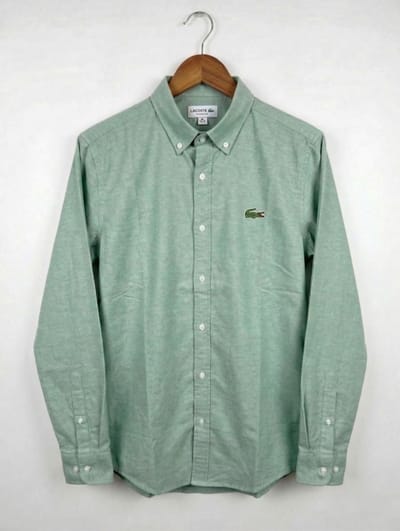 light olive lecost solid color shirt (premium)_img_1