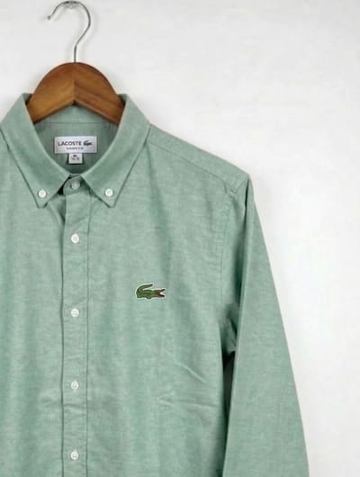 light olive lecost solid color shirt (premium)_img_3