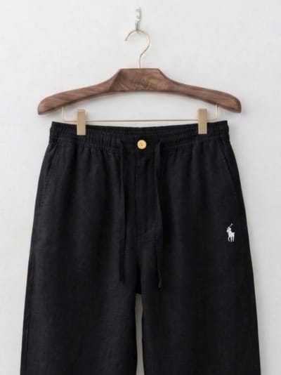 Black rimi cotton baggy pant (polo)_img_1