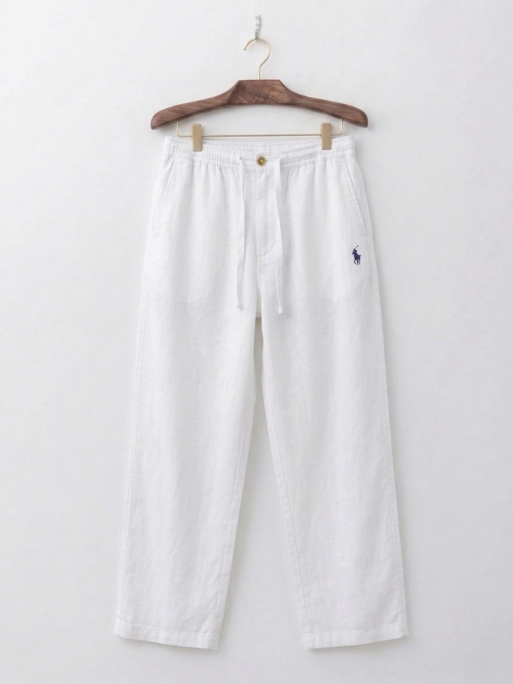 White rimi cotton baggy pant (polo)