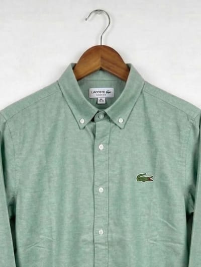 light olive lecost solid color shirt (premium)_img_2